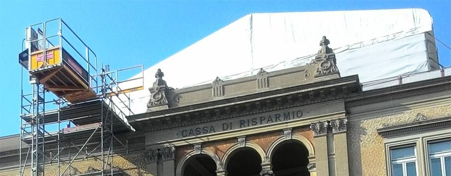 Sostituzione del velario di Palazzo Donghi - Cassa di Risparmio di Padova